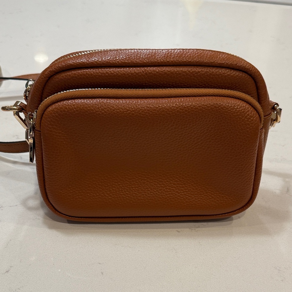 Pom Pom London Brown Crossbody Bag